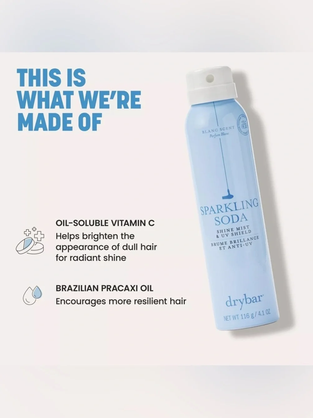 Drybar Sparkling Soda Shine Hair Mist & UV Shield